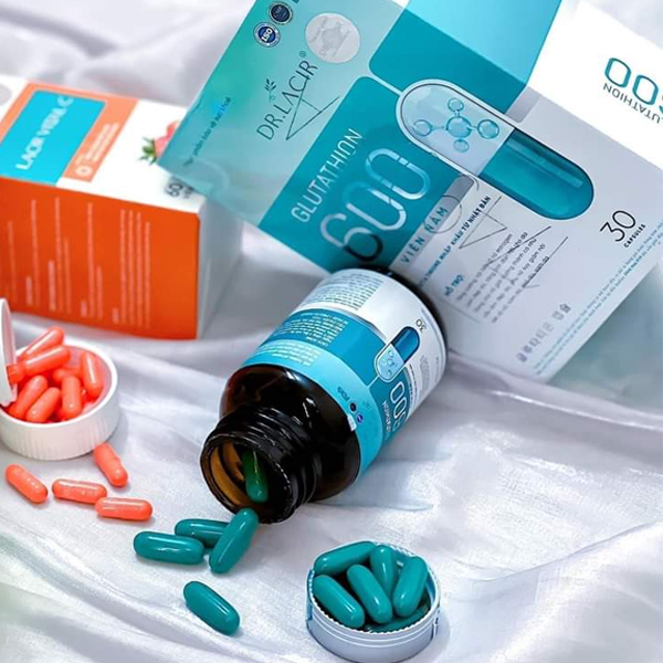 Viên Uống Nám Trắng Da Glutathione 600 Dr.Lacir